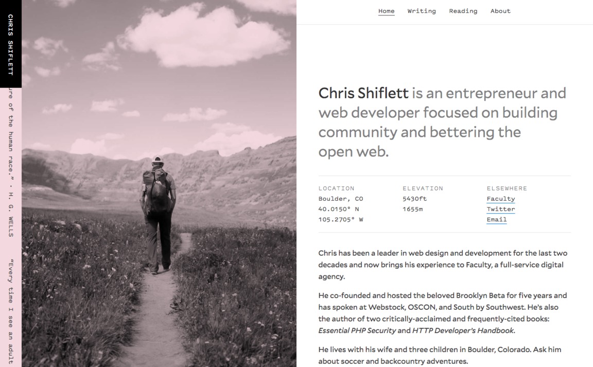Web Design Inspiration - Chris Shiflett