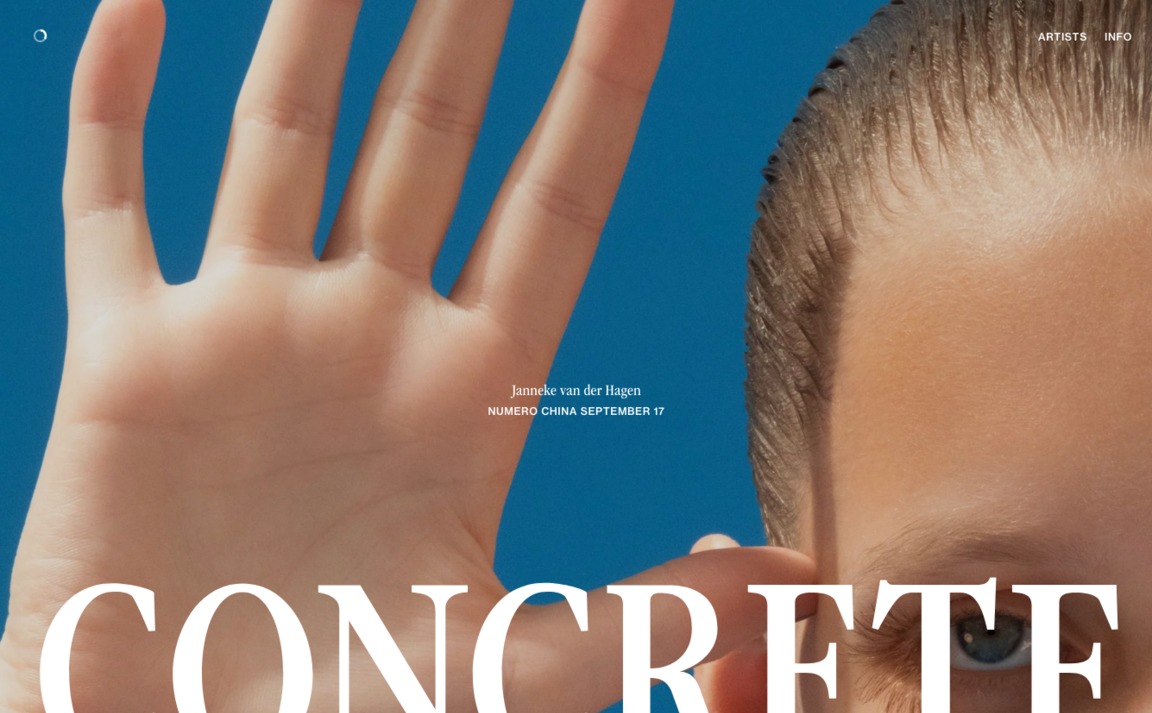 Web Design Inspiration - Concrete