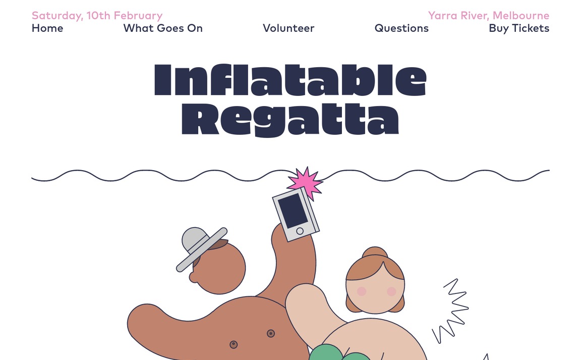 Web Design Inspiration - Inflatable Regatta