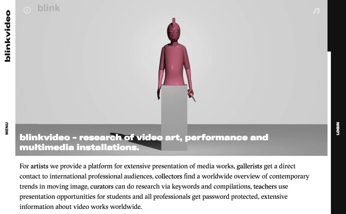 Web Design Inspiration - Blinkvideo Mediaart