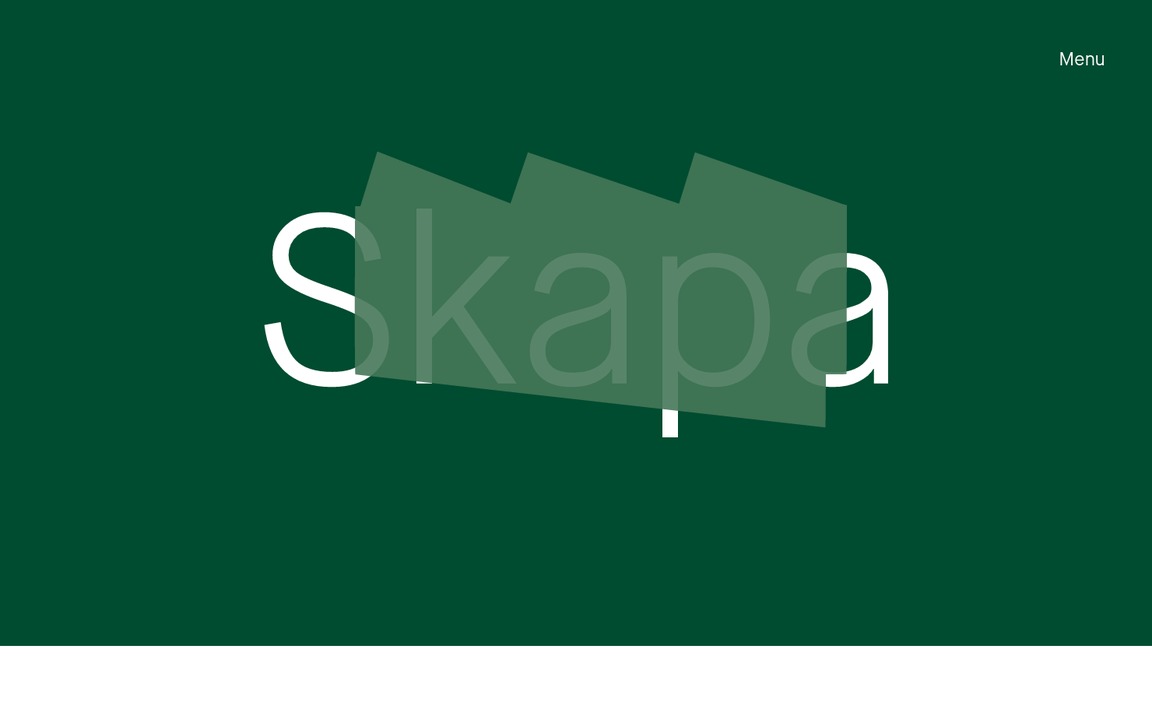 Web Design Inspiration - Skapa