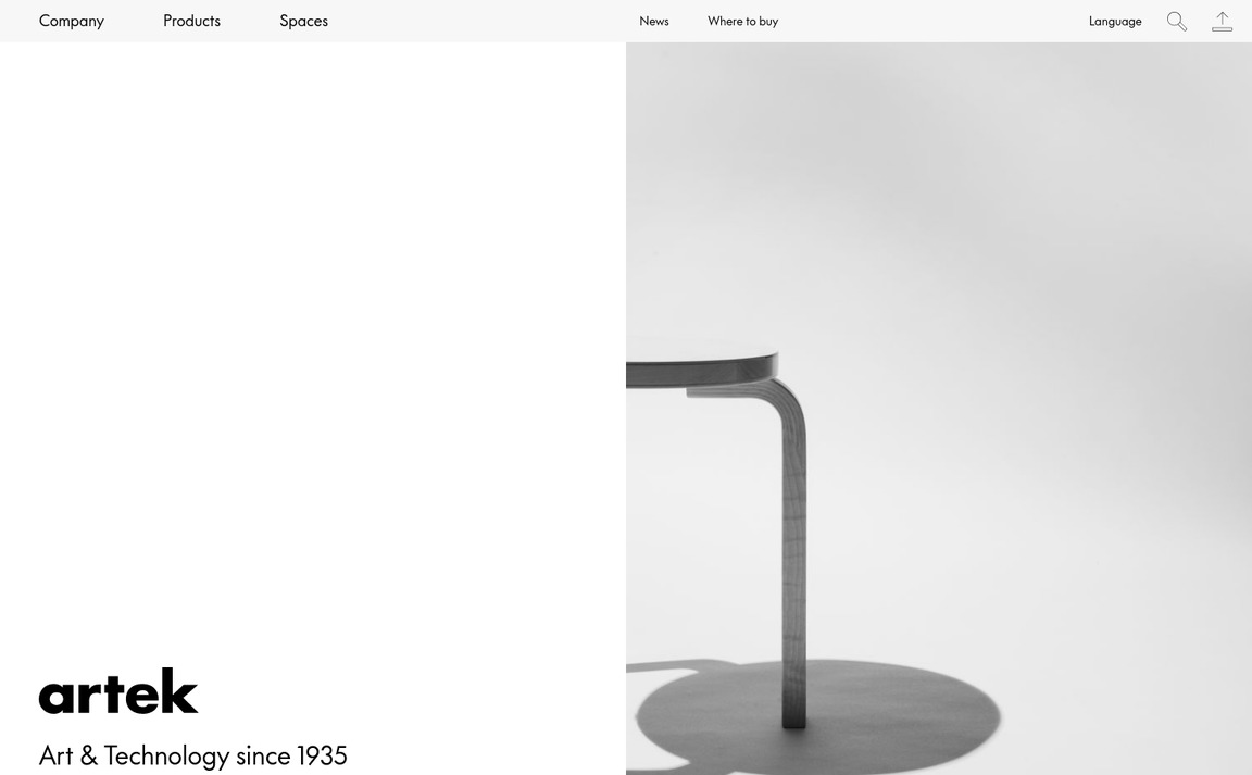 Web Design Inspiration - Artek