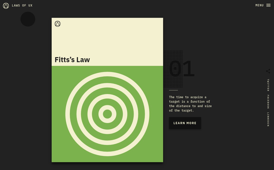Web Design Inspiration - Laws of UX