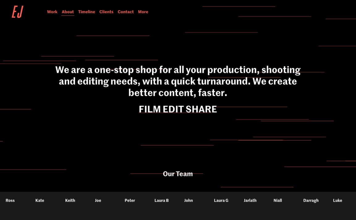 Web Design Inspiration - Event Junkies