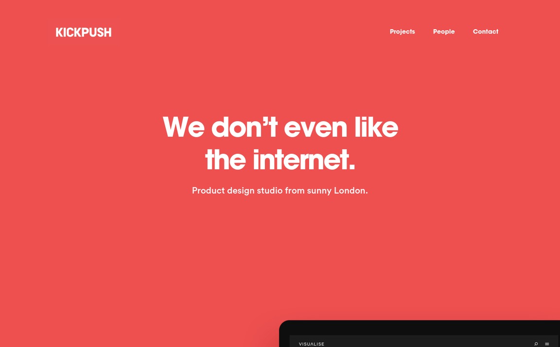 Web Design Inspiration - Kickpush