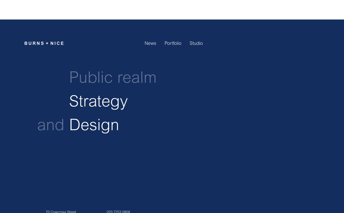 Web Design Inspiration - Burns + Nice