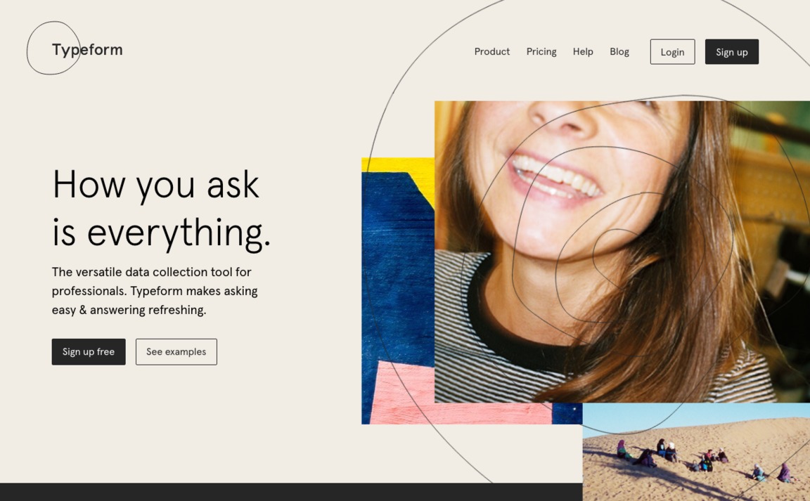 Web Design Inspiration - Typeform
