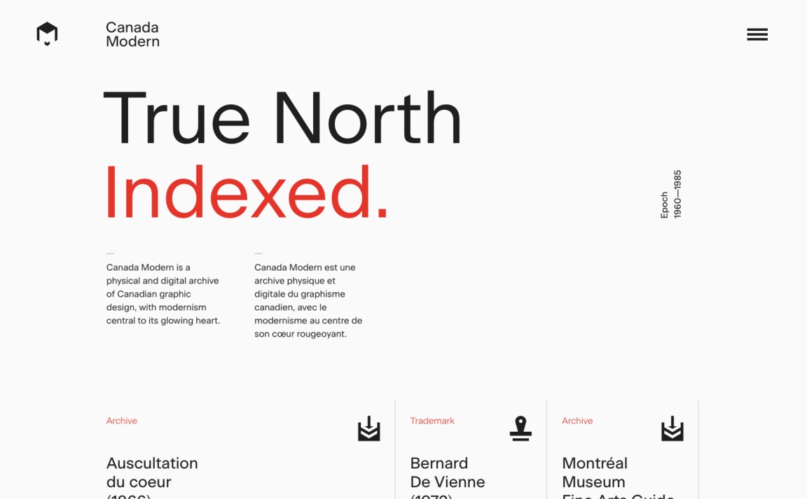 Web Design Inspiration - Canada Modern