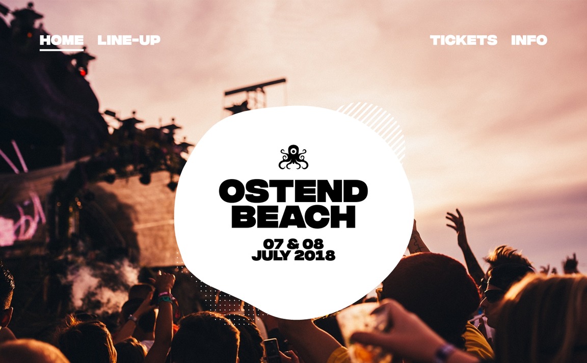 Web Design Inspiration - Ostend Beach Dance Festival