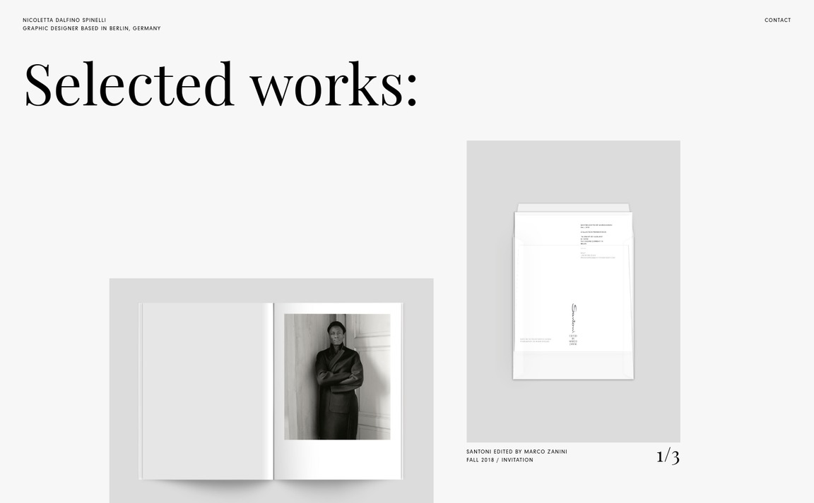 Web Design Inspiration - Nicoletta Dalfino Spinelli