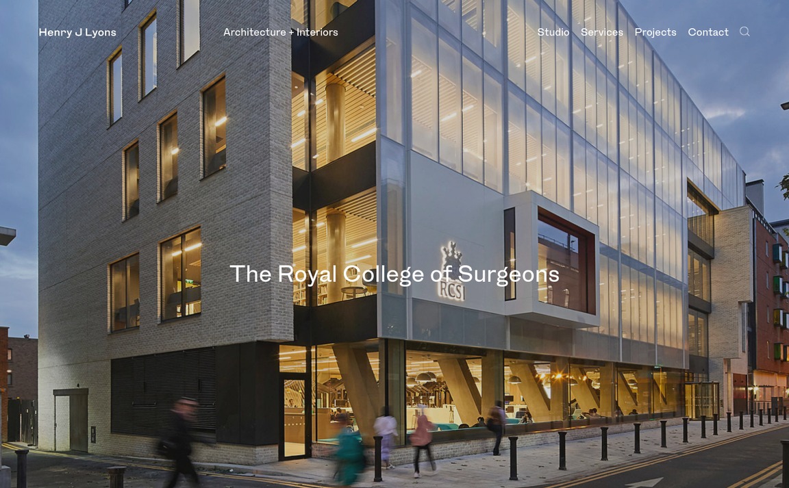 Web Design Inspiration - Henry J Lyons