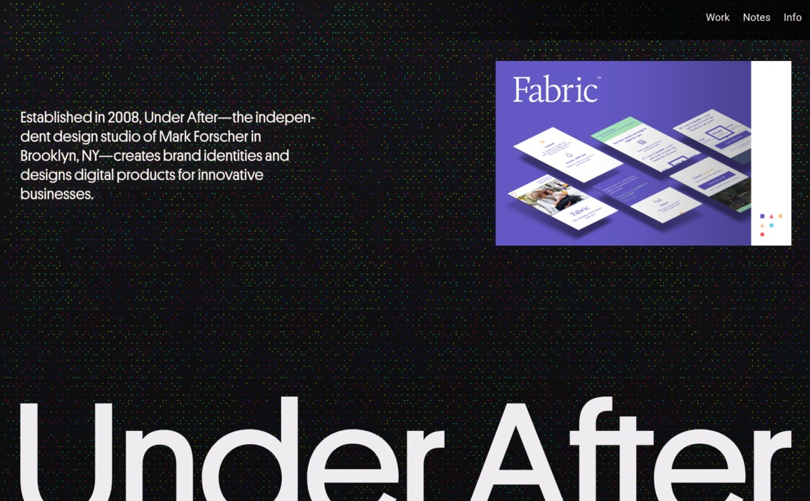 Web Design Inspiration - Under After