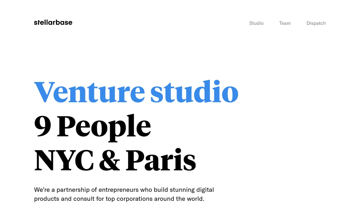 Web Design Inspiration - Stellar Base