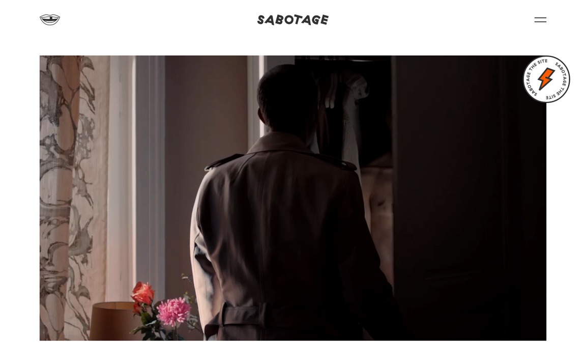 Web Design Inspiration - Sabotage