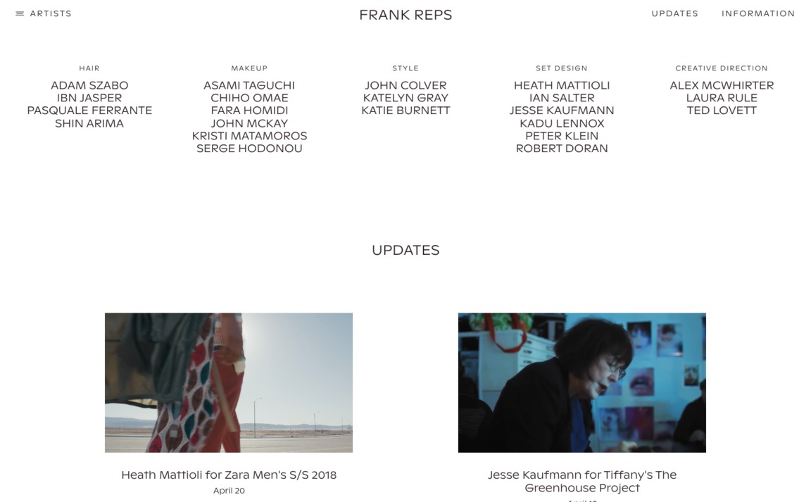 Web Design Inspiration - Frank Reps