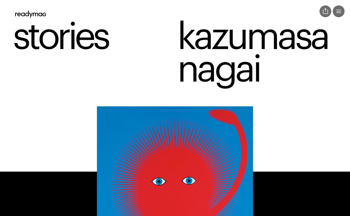Web Design Inspiration - Readymag Stories — Kazumasa Nagai