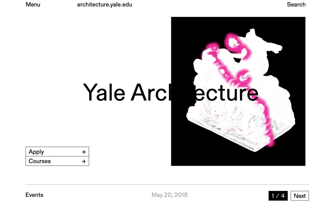 Web Design Inspiration - Yale Architecture