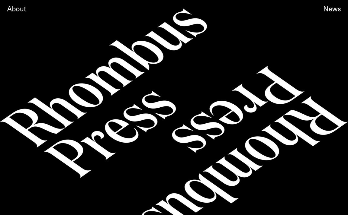 Web Design Inspiration - Rhombus Press