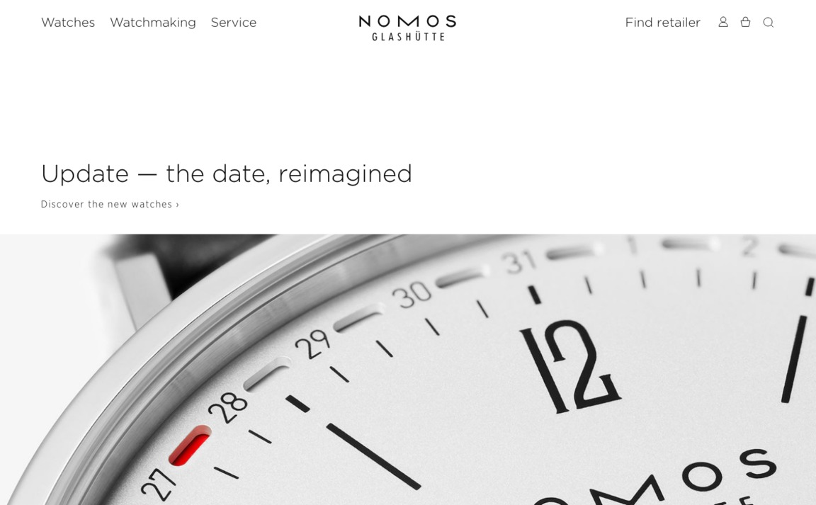 Web Design Inspiration - Nomos Glashütte