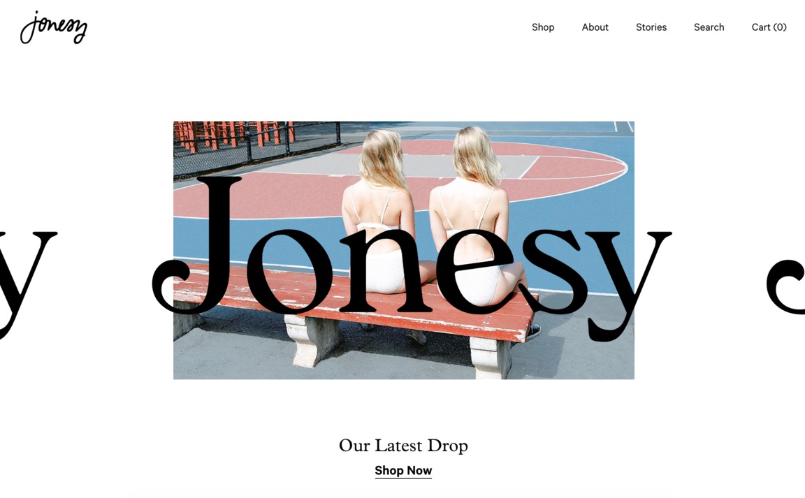Web Design Inspiration - Jonesy