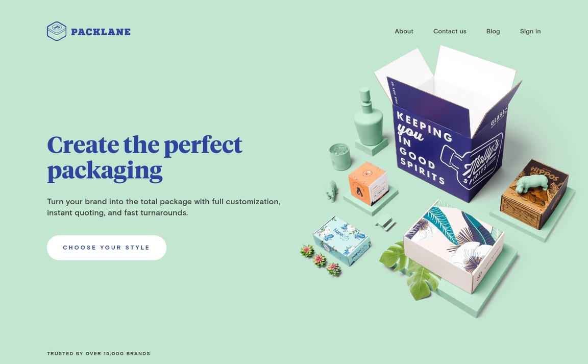 Web Design Inspiration - Packlane