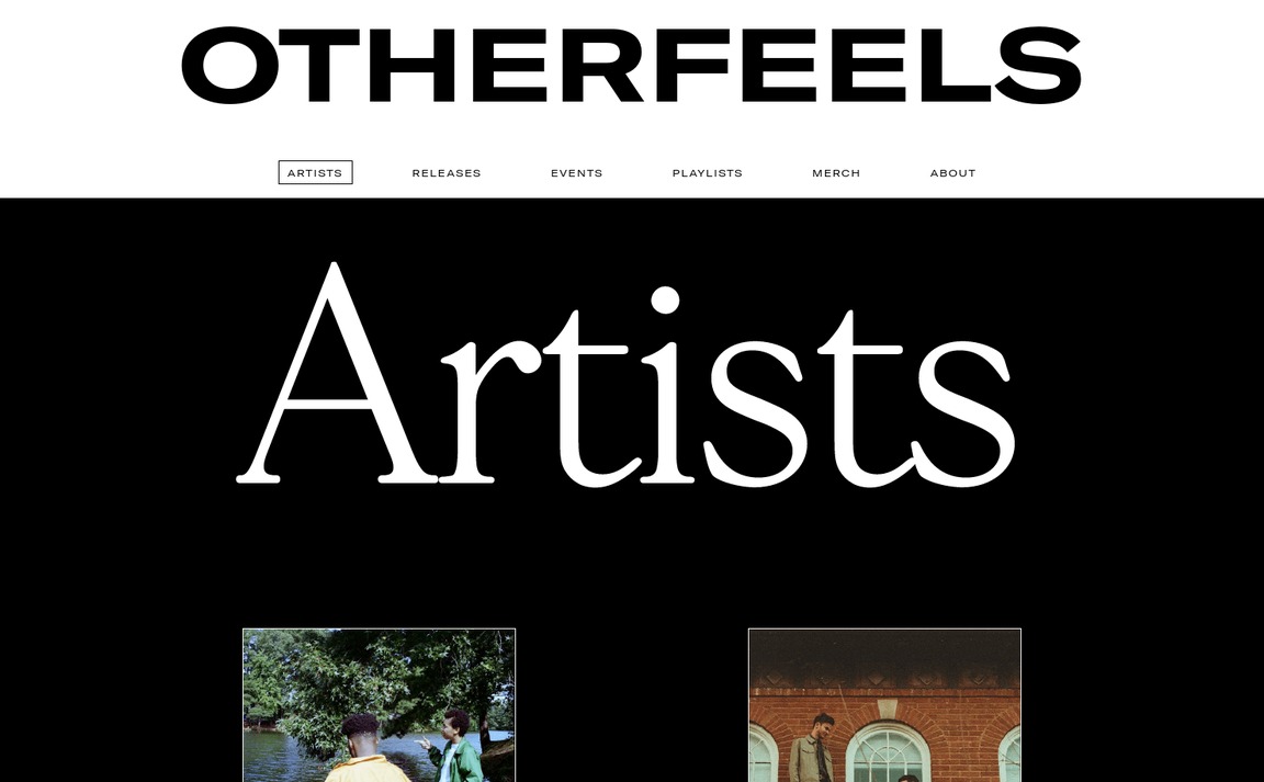 Web Design Inspiration - Otherfeels Records