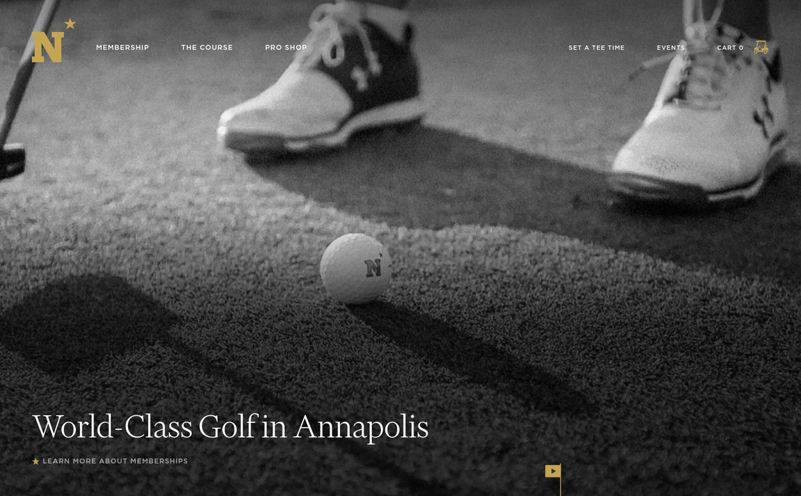 Web Design Inspiration - Naval Academy