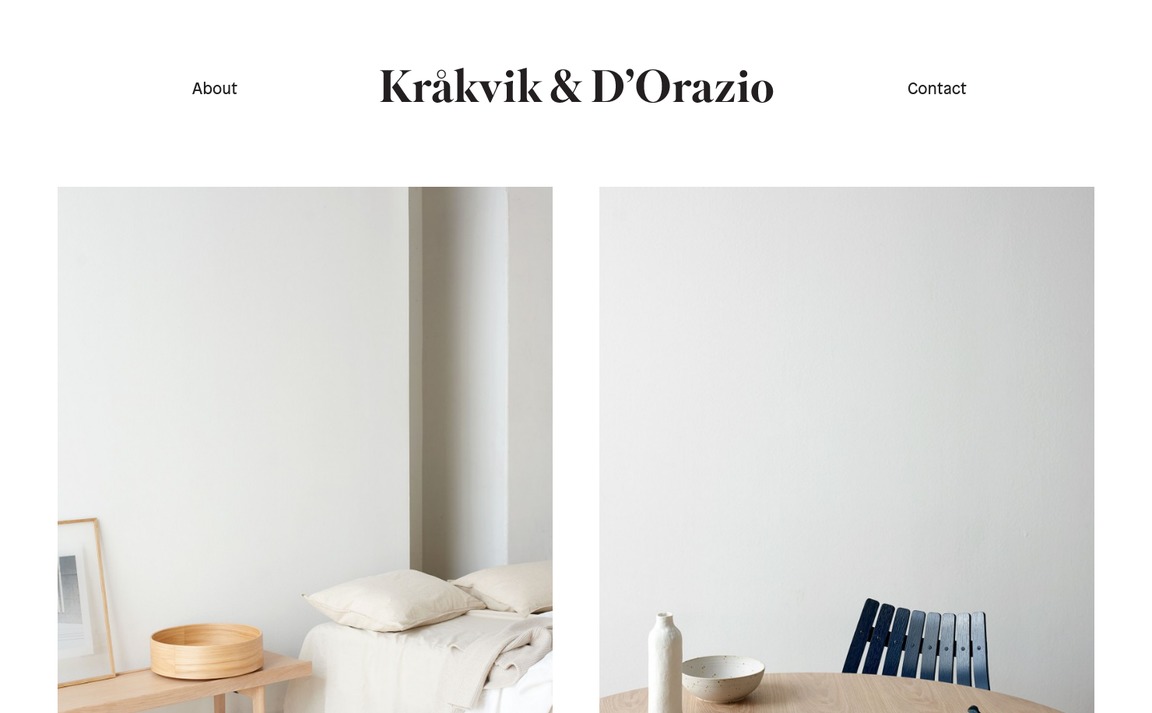 Web Design Inspiration - Kråkvik & D’Orazio