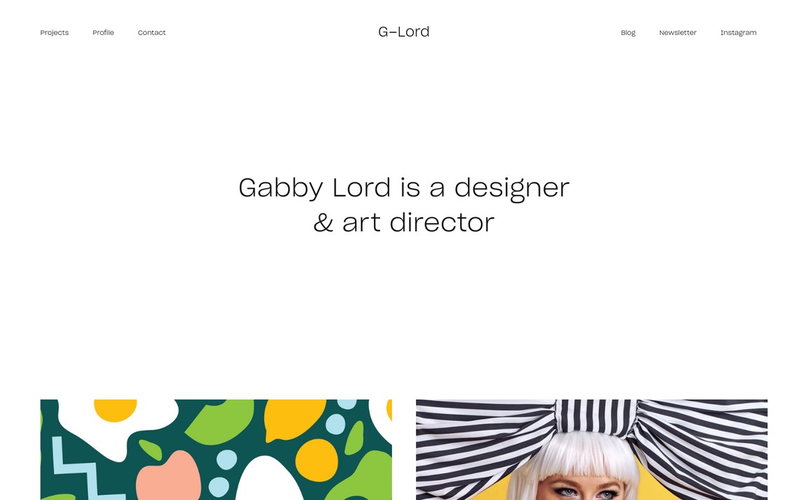 Web Design Inspiration - Gabby Lord