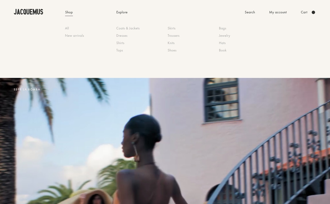 Web Design Inspiration - Jacquemus