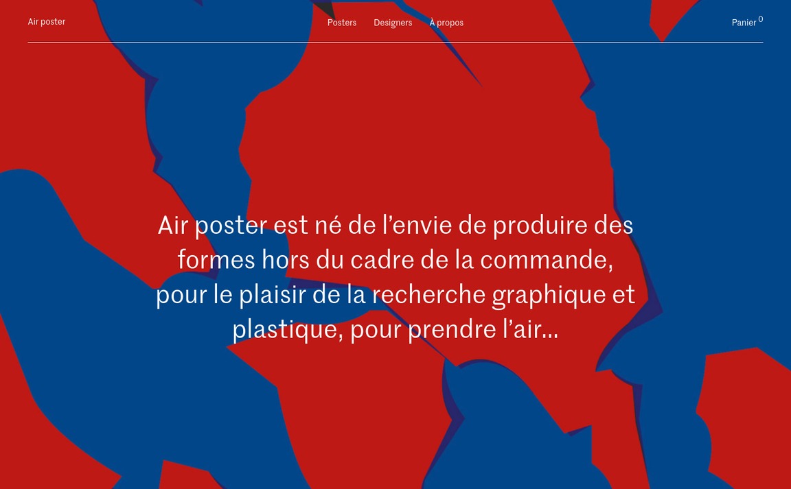 Web Design Inspiration - Air Poster