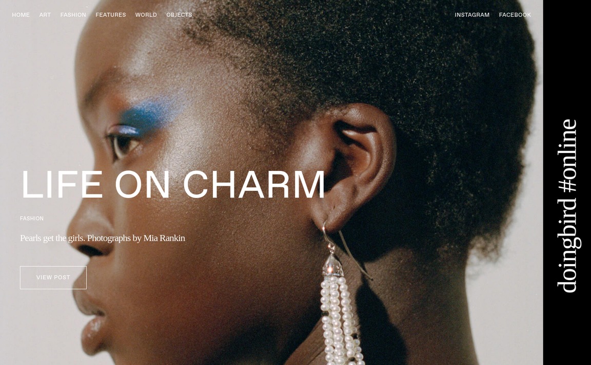 Web Design Inspiration - Doingbird Magazine