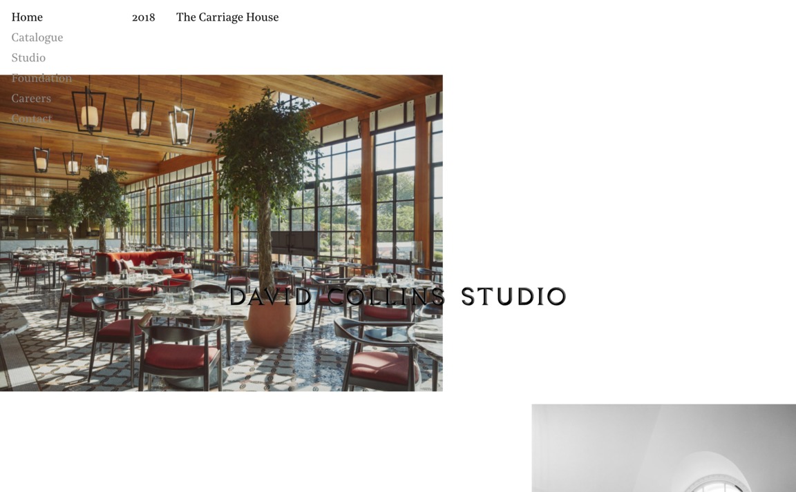 Web Design Inspiration - David Collins Studio