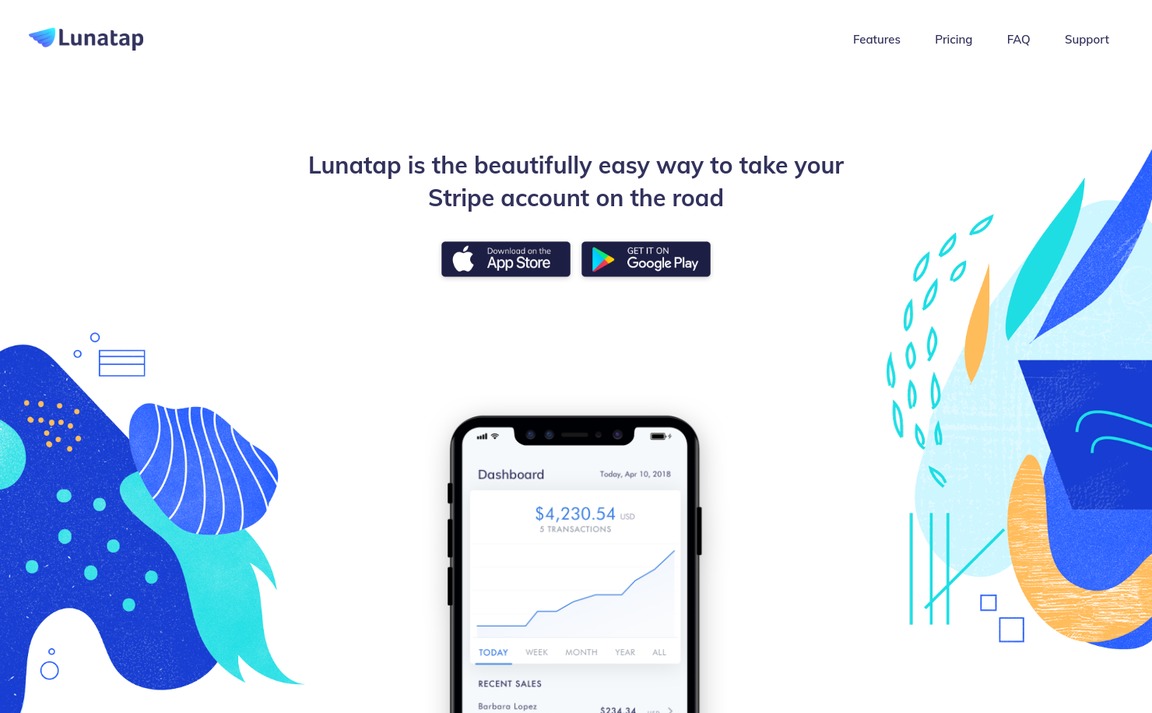 Web Design Inspiration - Lunatap