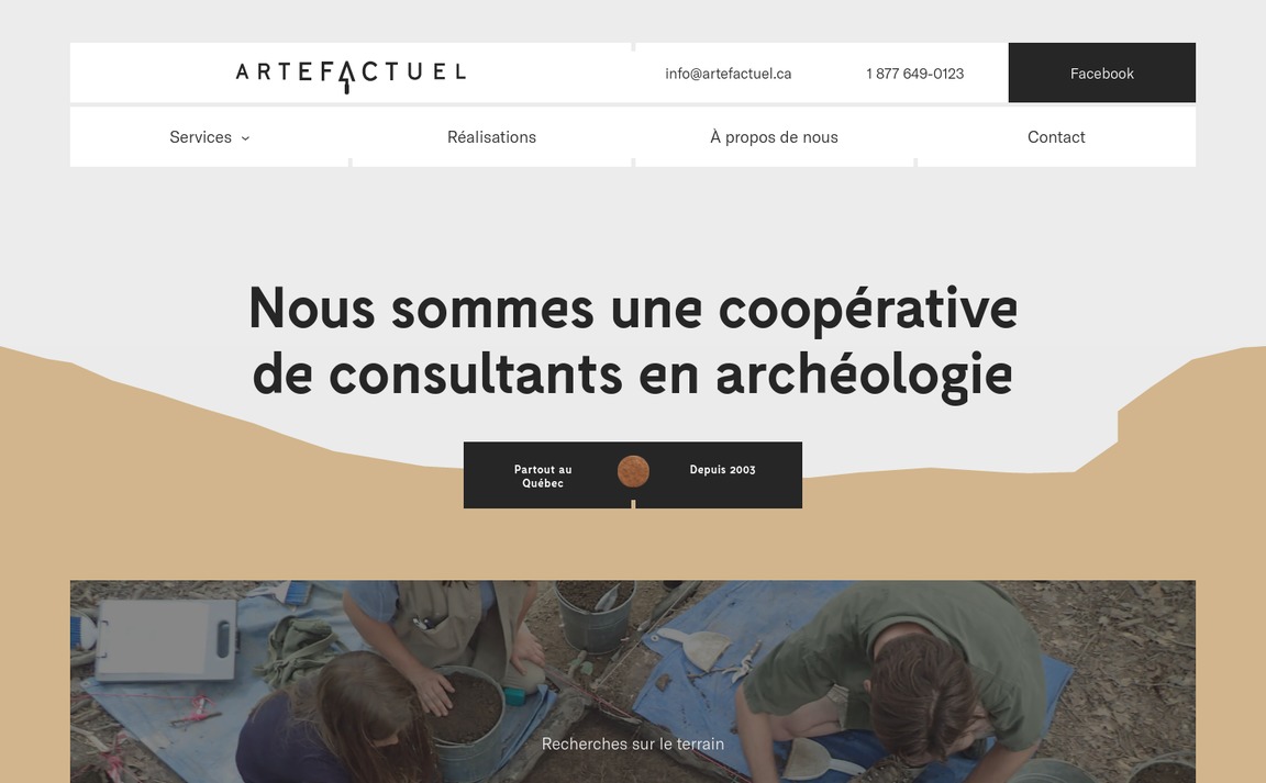 Web Design Inspiration - Artefactuel