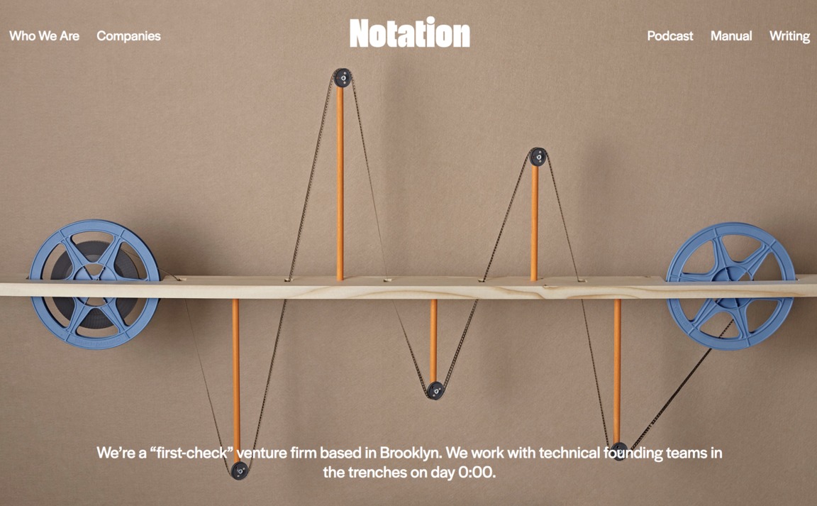 Web Design Inspiration - Notation Capital