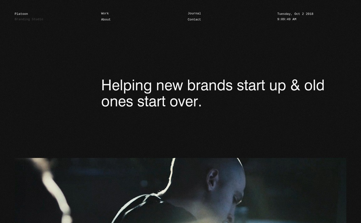 Web Design Inspiration - Platoon