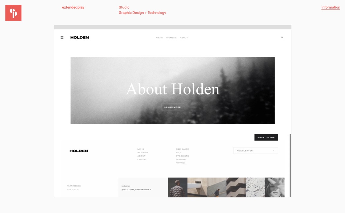Web Design Inspiration - Extended Play
