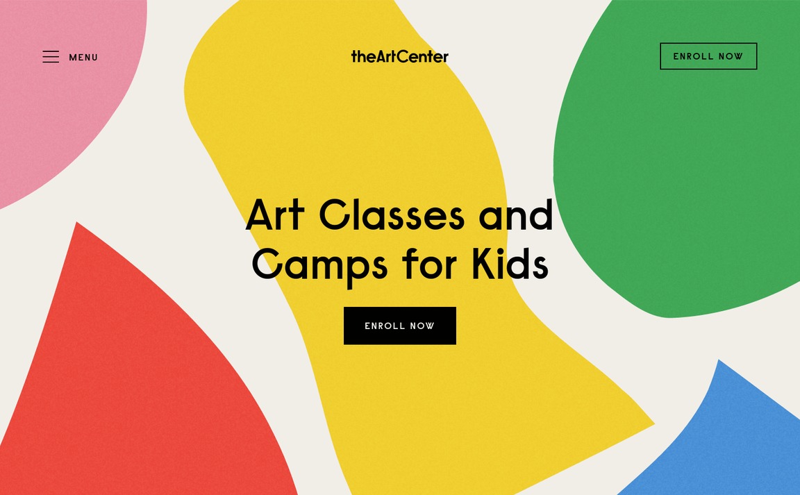 Web Design Inspiration - The Art Center