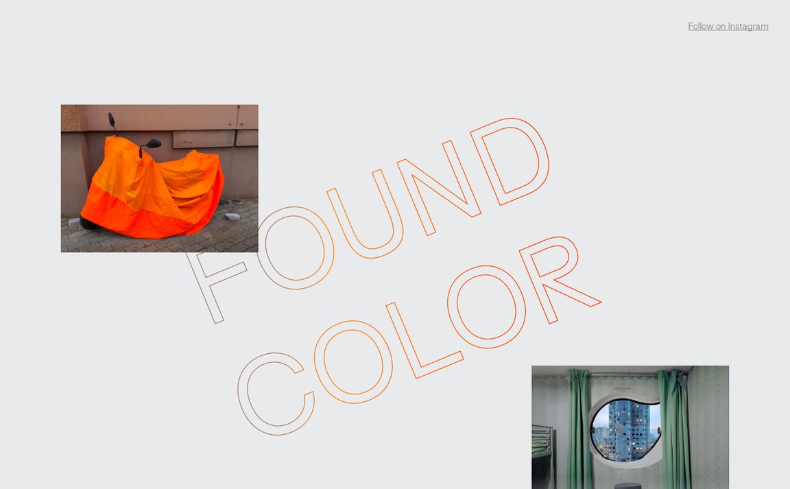 Web Design Inspiration - Found Color