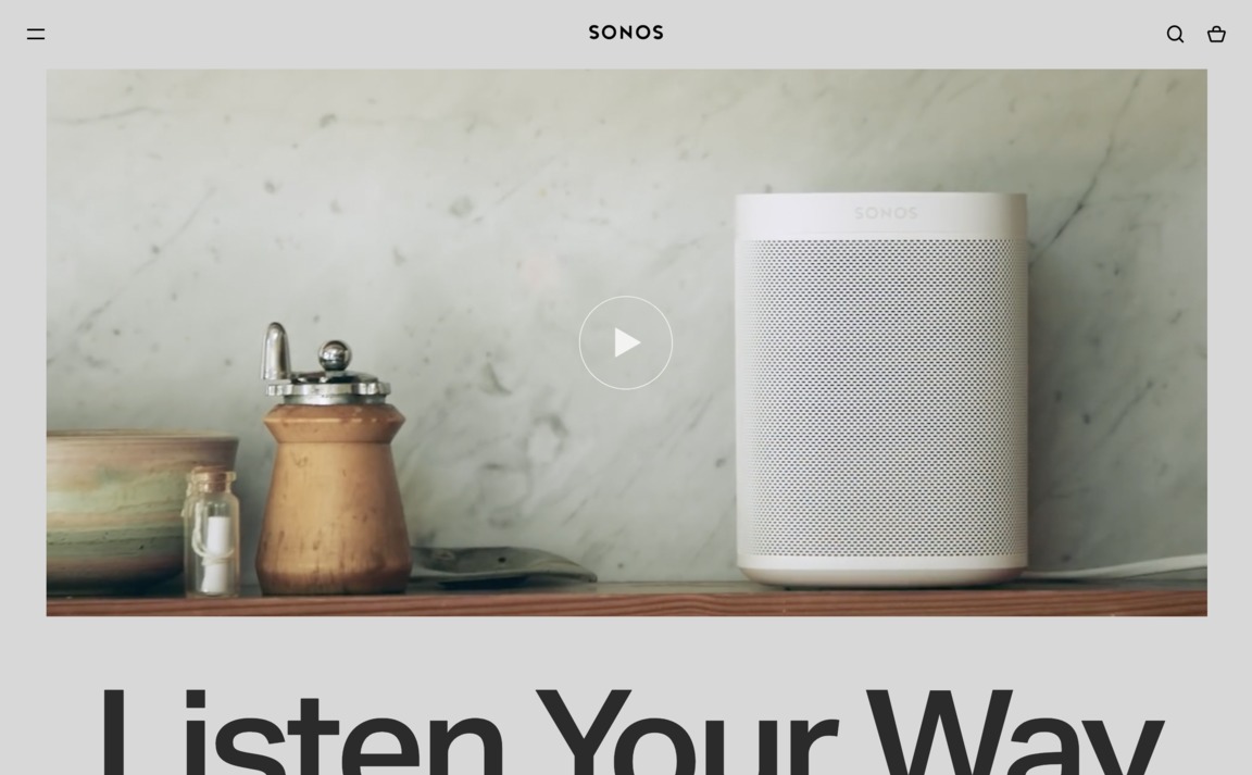 Web Design Inspiration - Sonos