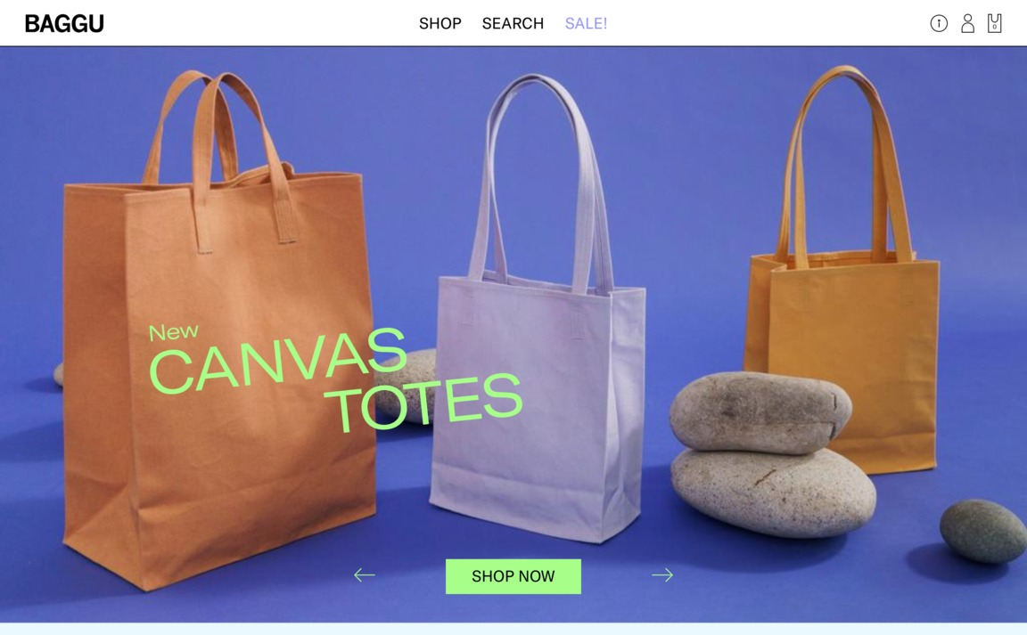 Web Design Inspiration - BAGGU