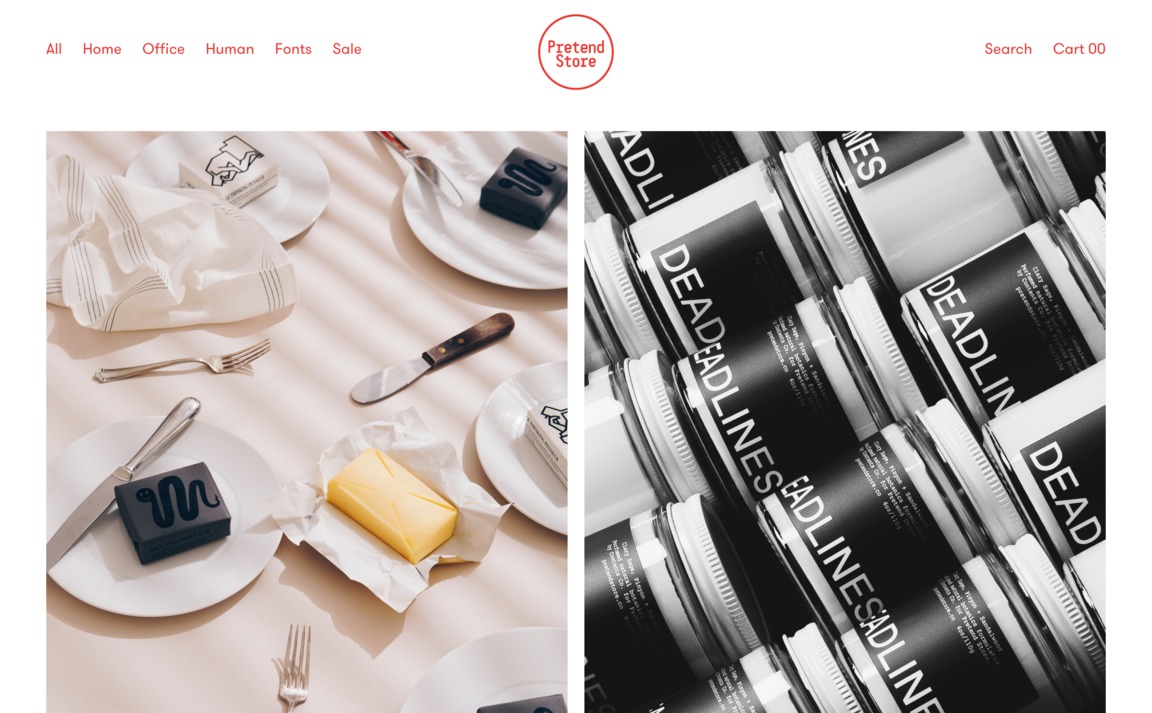 Web Design Inspiration - Pretend Store