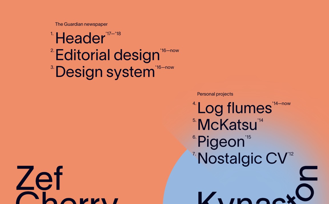 Web Design Inspiration - Zef Cherry-Kynaston