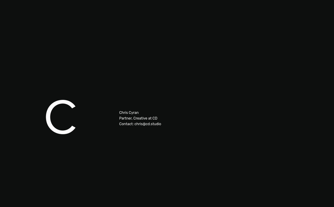 Web Design Inspiration - Chris Cyran