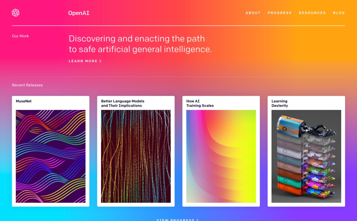 Web Design Inspiration - OpenAI