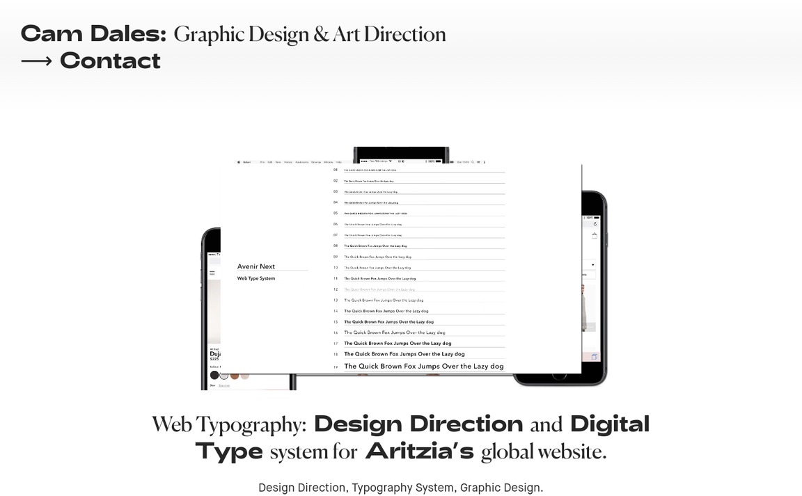 Web Design Inspiration - Cam Dales