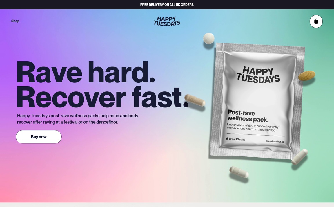 Web Design Inspiration - Happy Tuesdays