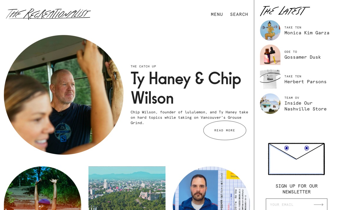 Web Design Inspiration - The Recreationalist