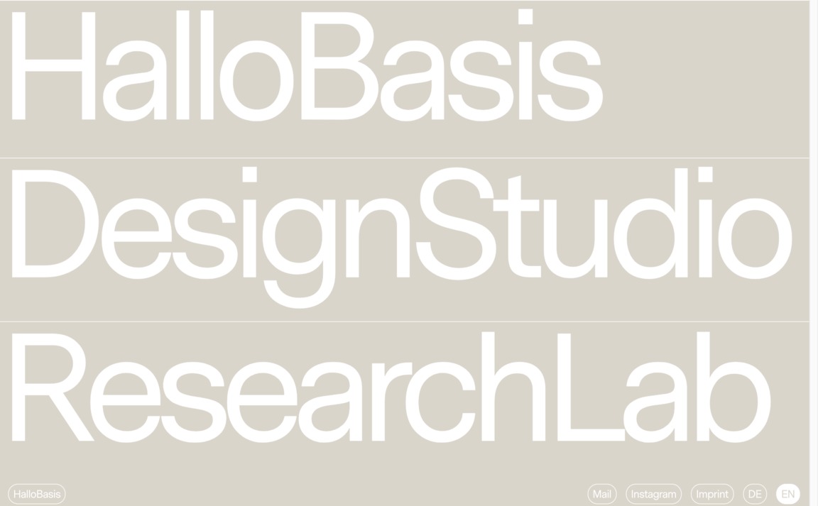 Web Design Inspiration - HalloBasis
